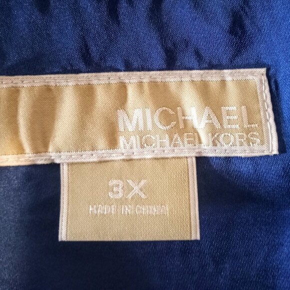 Michael Kors Cobalt Blue Scoop Neck Top NWT - Picture 4 of 8